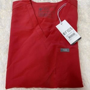 Figs scrubs clay catarina one pocket top